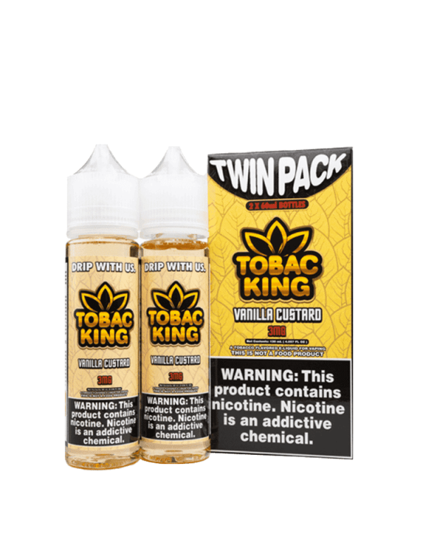 Tobac King Vanilla Custard (2 x 60ml)