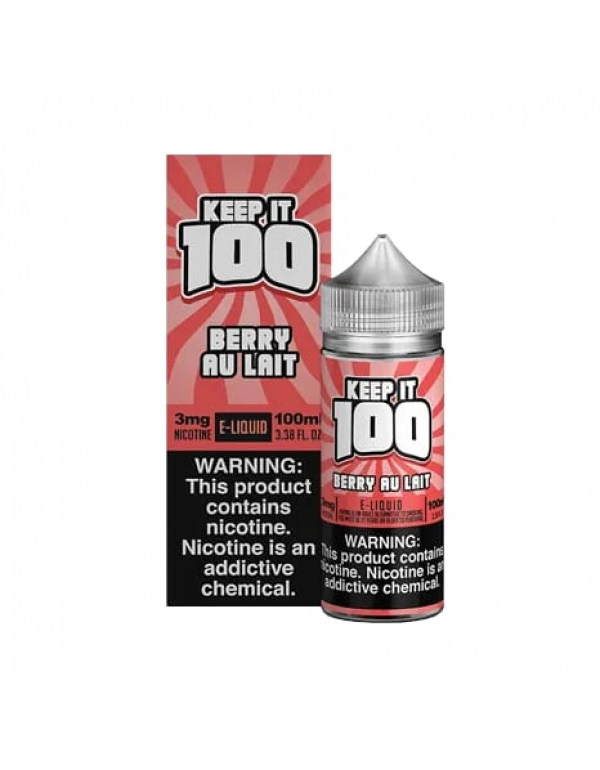 Keep It 100 Berry Au Lait (Strawberry Milk) 100ml