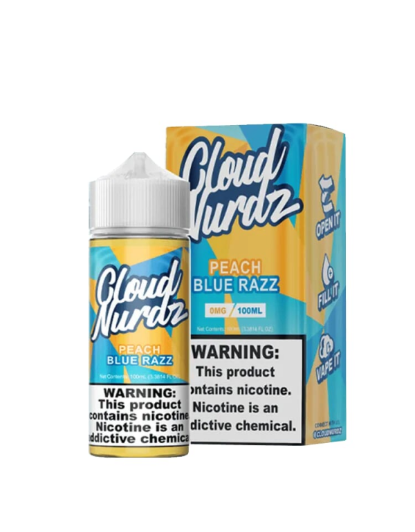 Cloud Nurdz Peach Blue Razz 100ml