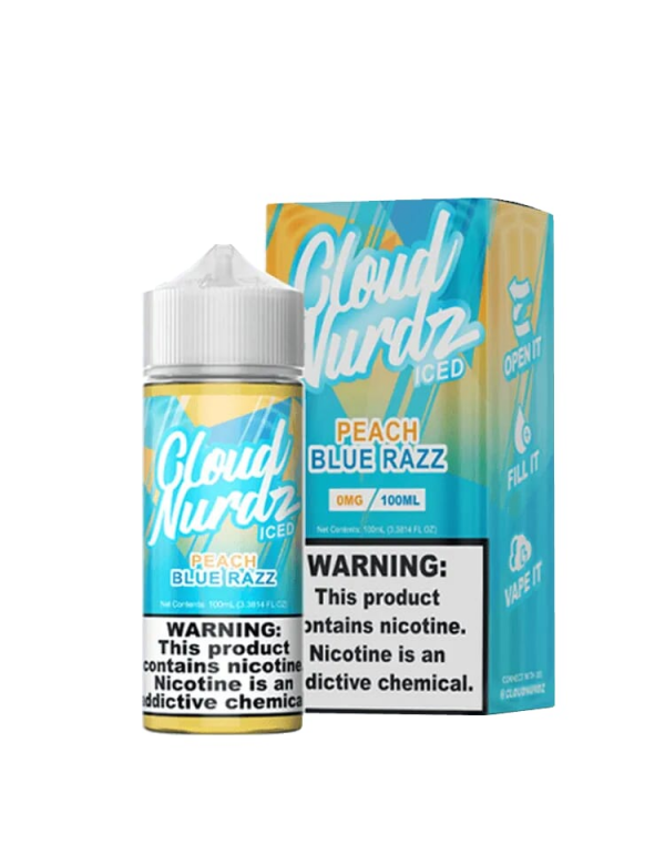 Cloud Nurdz Peach Blue Razz Iced 100ml