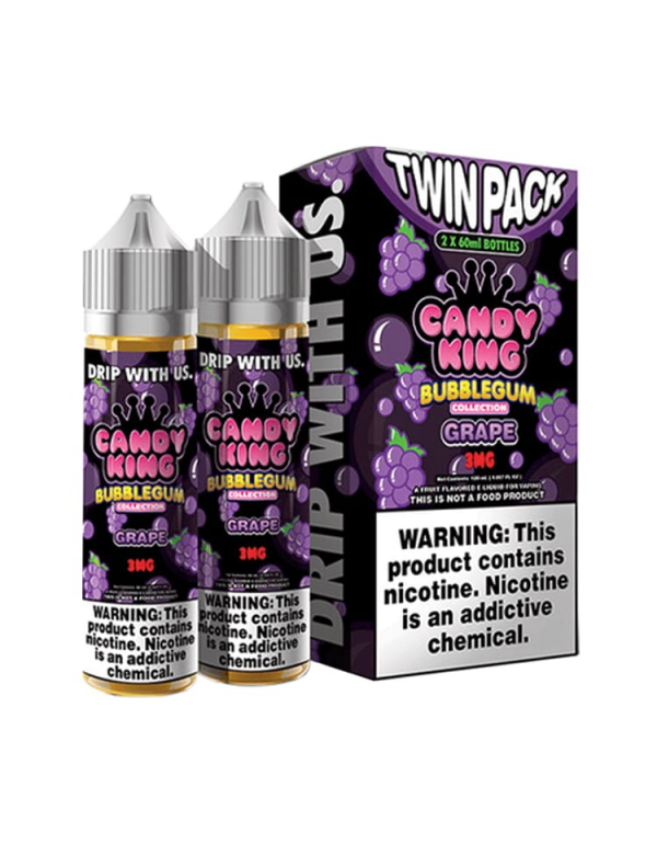 Candy King Bubblegum Collection - Grape (2x60ml)